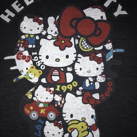 Sanrio Tops - ❤️❤️HELLO KITTY 35th ANNIVERSARY BURNOUT TEE❤️❤️